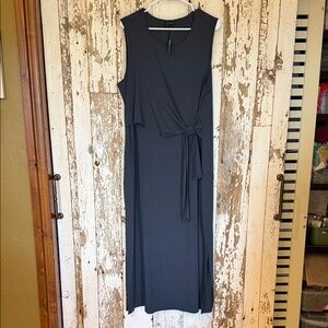 J. Jill Sleeveless Navy Maxi Dress